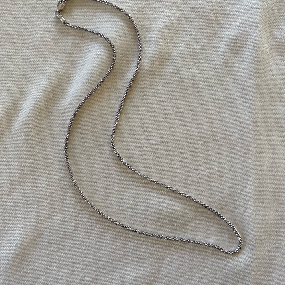 14kt white gold chain